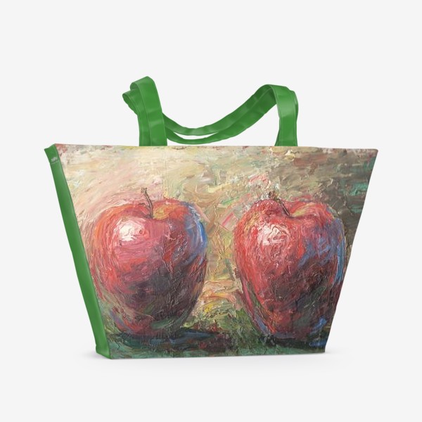Пляжная сумка «Красные яблоки»
