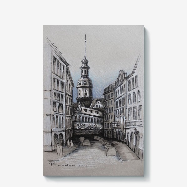 Холст &laquo;Архитектура Дрездена/Германия&raquo;