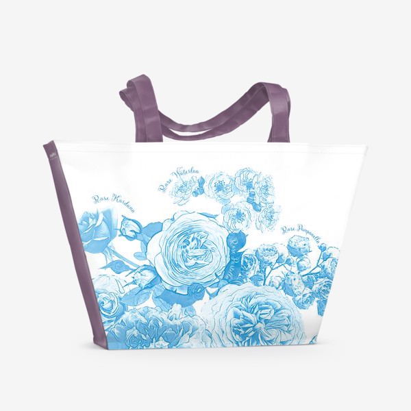 Пляжная сумка «Разные розы»