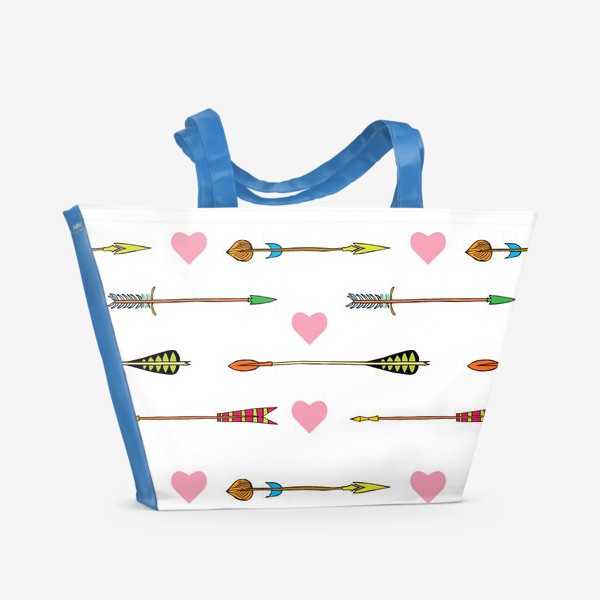 Пляжная сумка «Серия в стиле бохо, стрелы Амура»