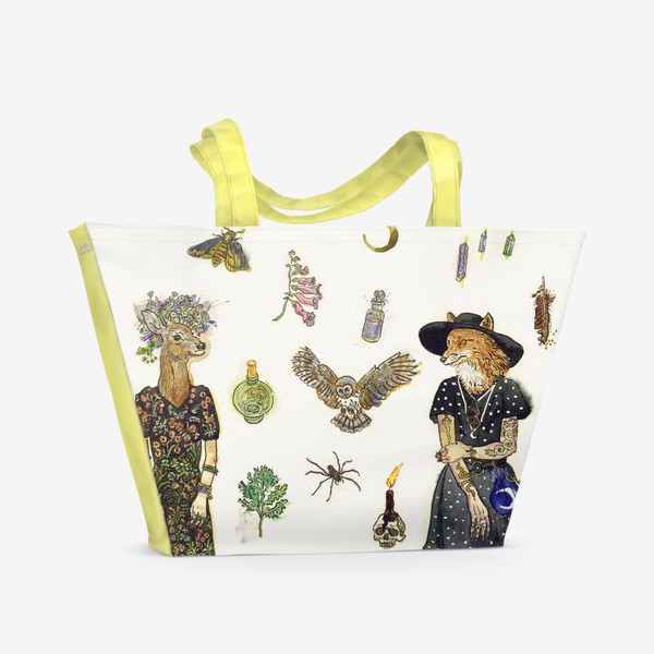 Пляжная сумка «Forest witches fashion.»