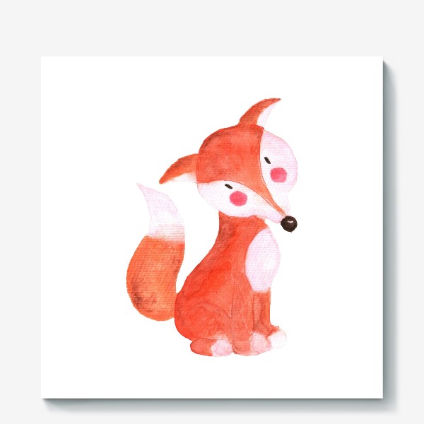 Холст «Лиса Watercolour Fox»