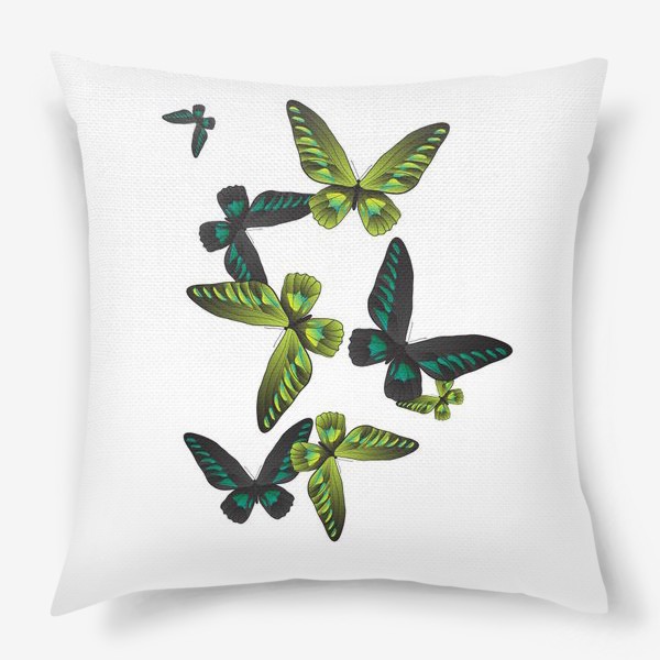 Подушка «Тропические бабочки»