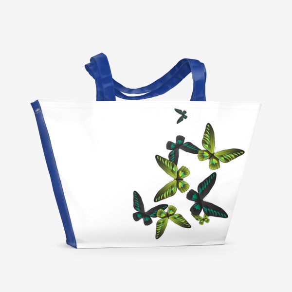 Пляжная сумка «Тропические бабочки»