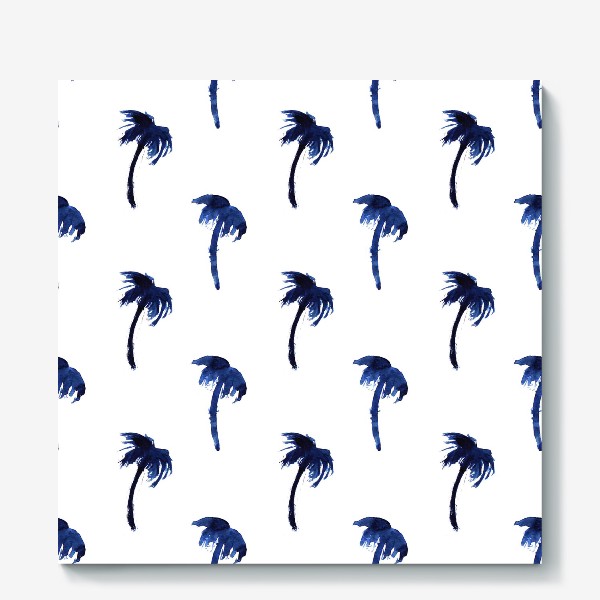 Холст &laquo;Синие морские пальмы&raquo;