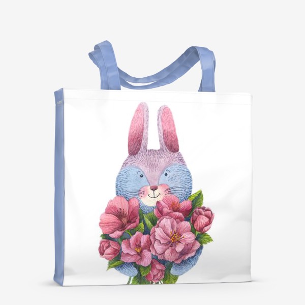 Сумка-шоппер «Заяц и цветы»