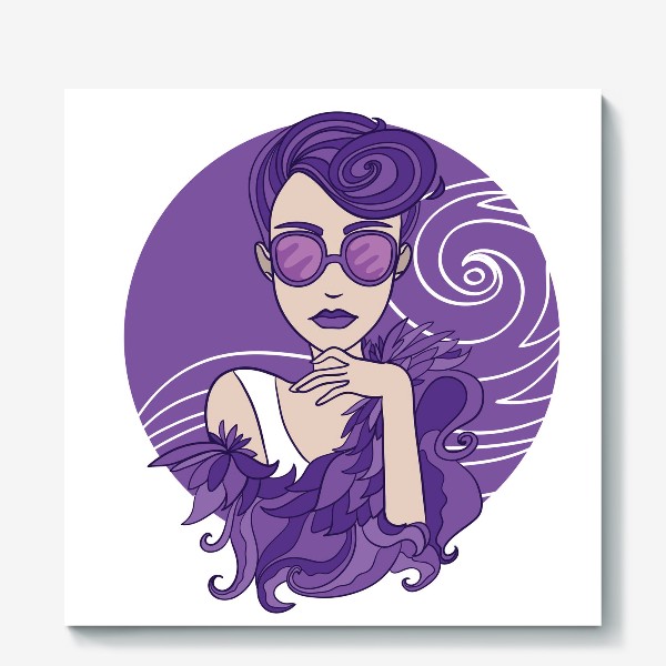 Холст «violet glam»
