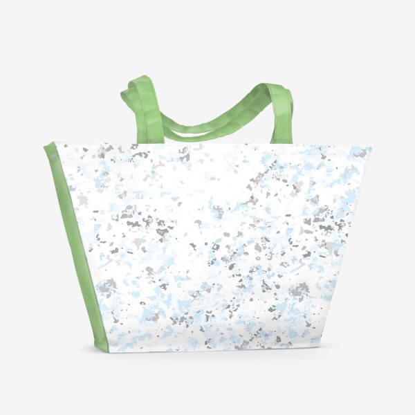 Пляжная сумка &laquo;Абстрактная серо-голубая текстура&raquo;