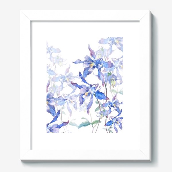 Картина «Голубые цветы»