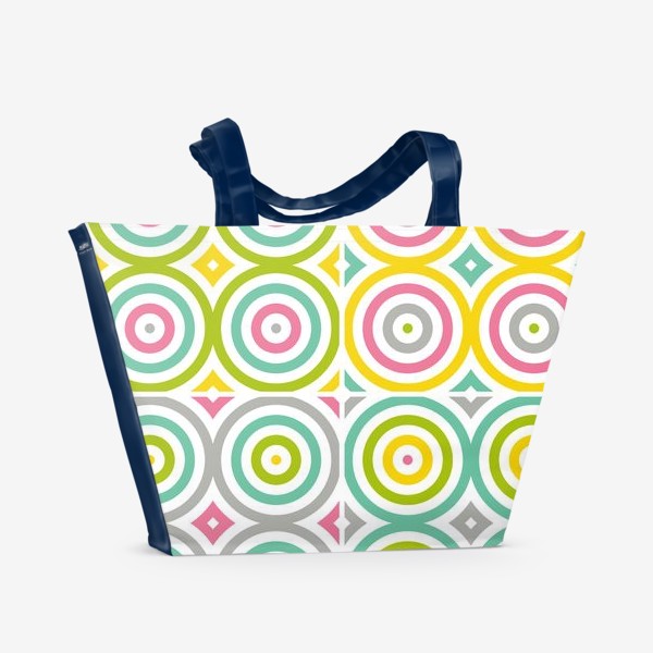 Пляжная сумка «Яркие окружности»