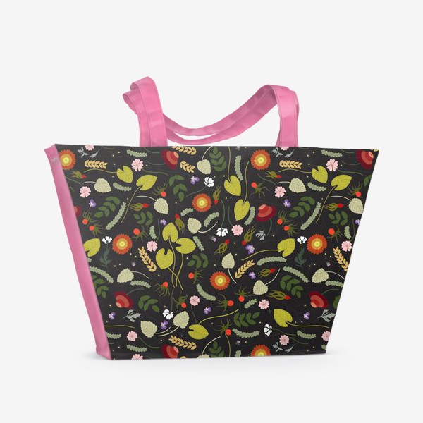 Пляжная сумка «Июльские цветы»
