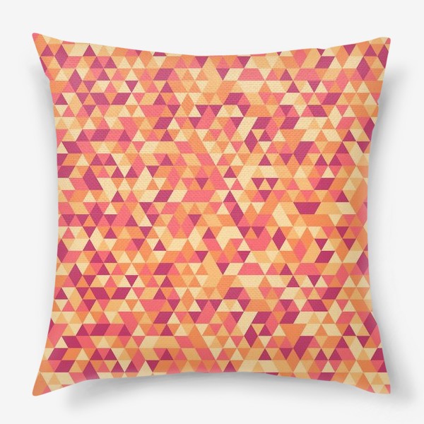 Подушка «Осенний стиль. Треугольники»