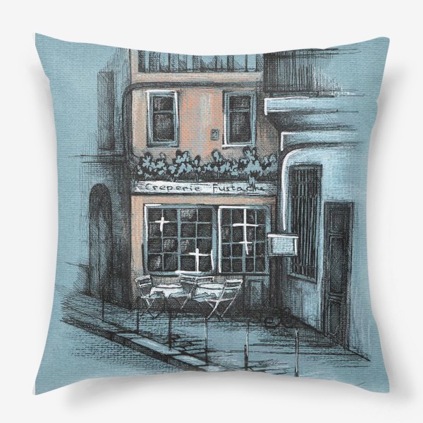 Подушка «Парижское кафе»