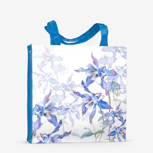 Сумка-шоппер &laquo;Голубые цветы&raquo;