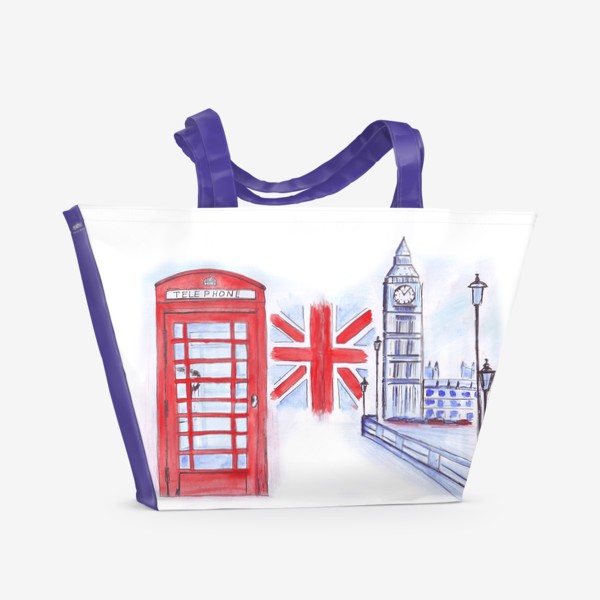 Пляжная сумка «London calling»