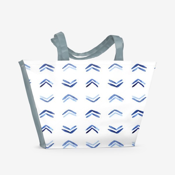 Пляжная сумка &laquo;Акварельный геометричный узор&raquo;