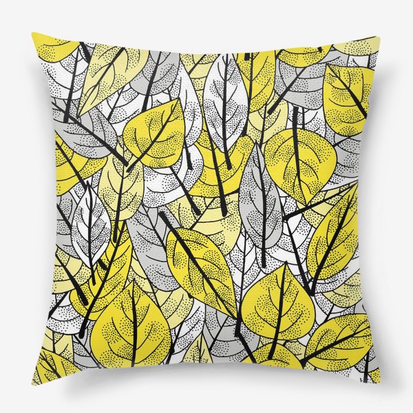 Подушка «Желтые листья»