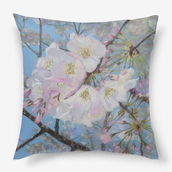 Подушка «цветущая вишня-сакура»