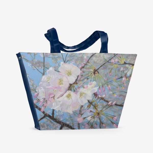 Пляжная сумка «цветущая вишня-сакура»