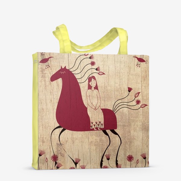 Сумка-шоппер «Мезенская лошадь»