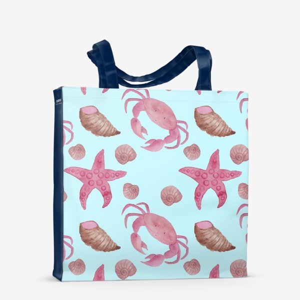 Сумка-шоппер «Blue Crab Pattern»