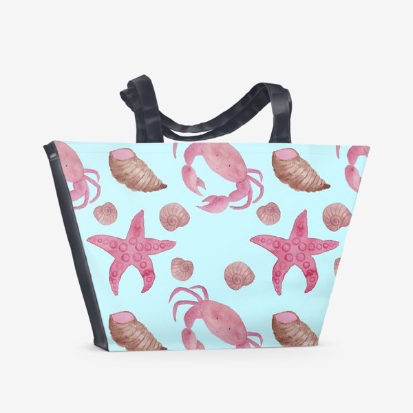 Пляжная сумка «Blue Crab Pattern»
