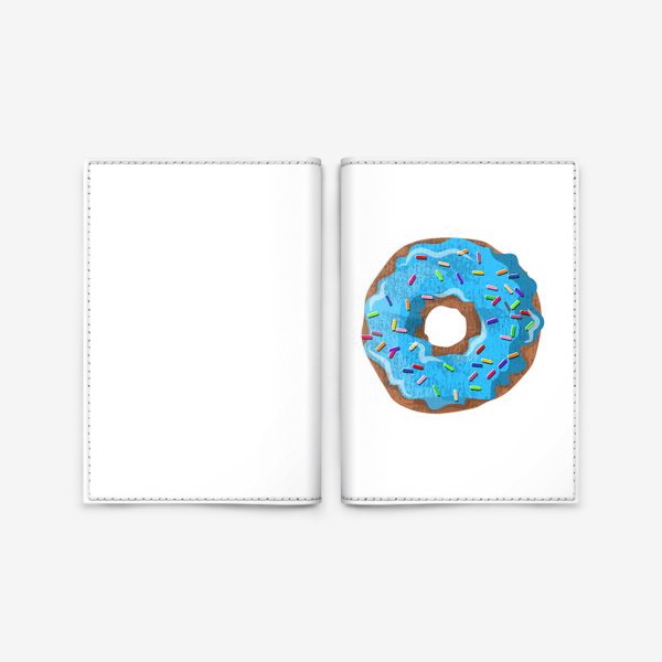 Обложка для паспорта «Пончик с глазурью.»