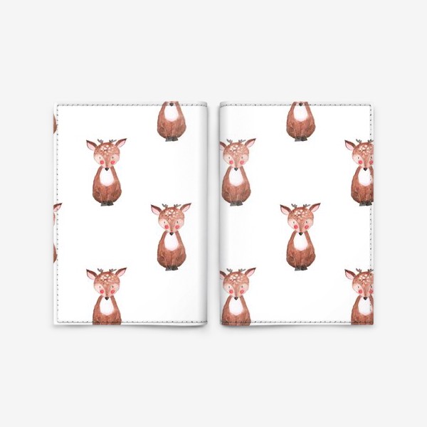 Обложка для паспорта «Deer Pattern»