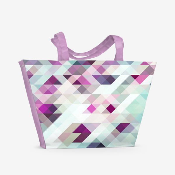 Пляжная сумка «Яркие разноцветные треугольники.»