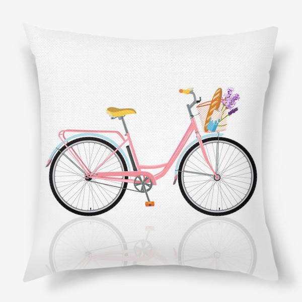 Подушка «Романтичный велосипед»