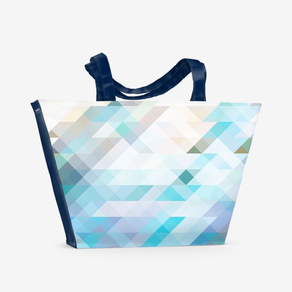 Пляжная сумка «Голубые треугольники»