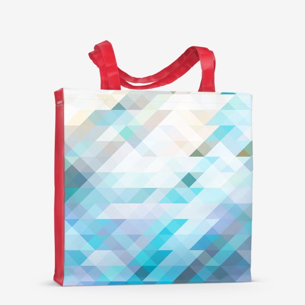 Сумка-шоппер «Голубые треугольники»