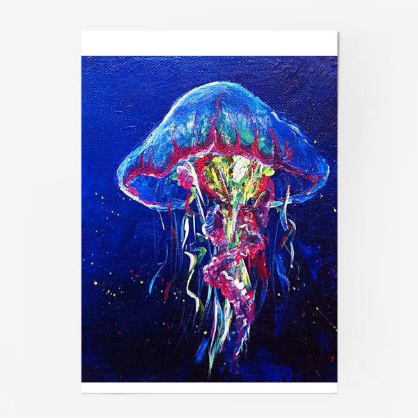 Медуза цена лайф. Постер медуза. Медуза акрилом. Медузы плакат. Вышивка медуза.