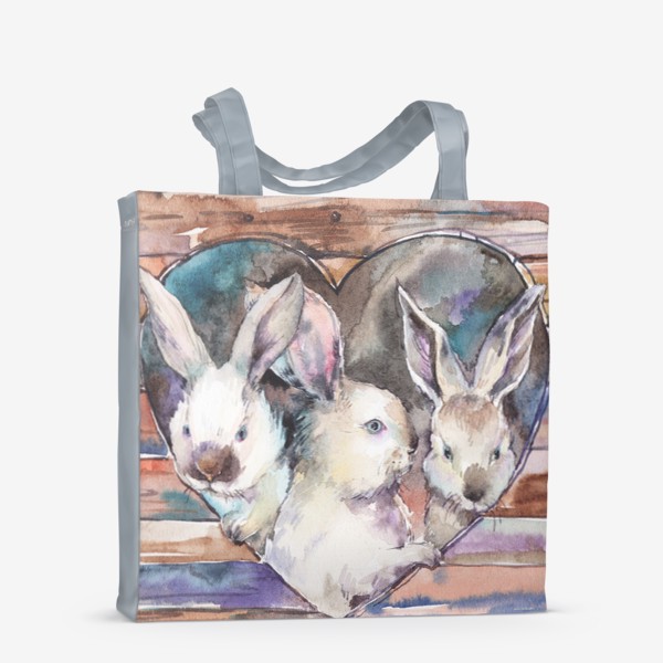Сумка-шоппер «Люблю кроликов»