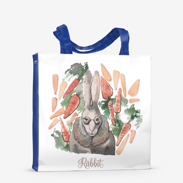Сумка-шоппер «Кролик:"Запасайся морковкой!"»