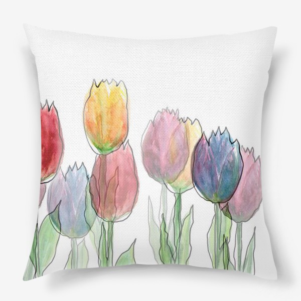 Подушка «Весенние тюльпаны»