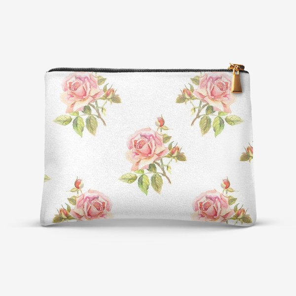 Косметичка «Watercolor Roses Pattern»