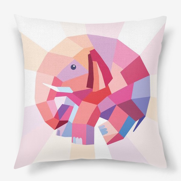 Подушка «Розовый слон»