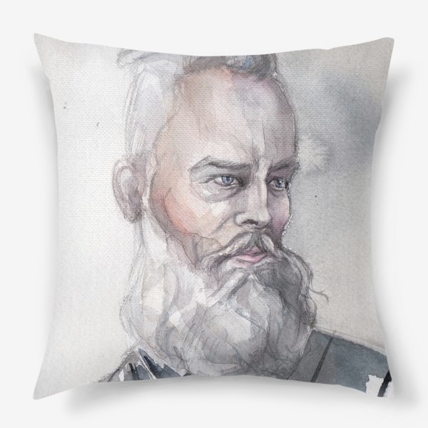 Подушка «Фэшн мужчина с бородой»