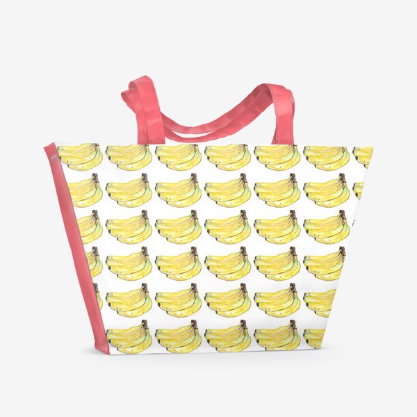 Пляжная сумка «банановые узоры»