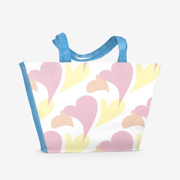 Пляжная сумка «Hearts Pattern»