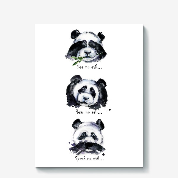 Холст «панда»