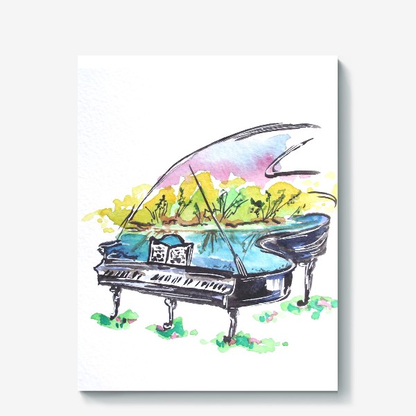 Холст «Цветущий рояль»