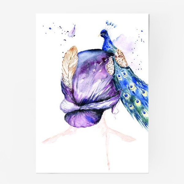 Постер «Девушка с перьями»