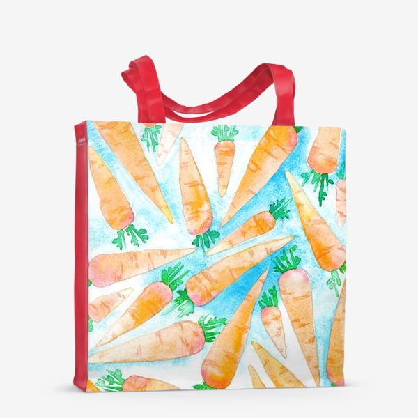 Сумка-шоппер «Акварельные морковки»