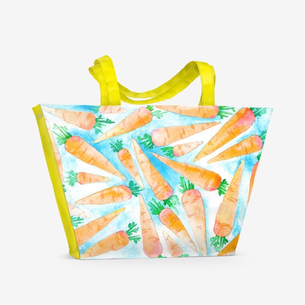 Пляжная сумка «Акварельные морковки»