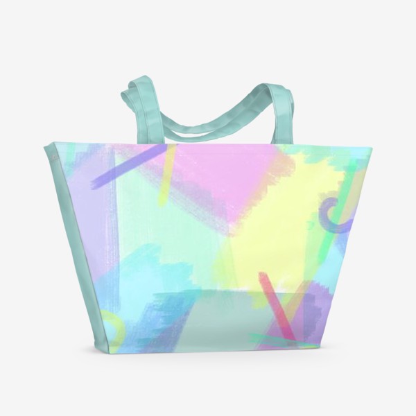 Пляжная сумка «Бирюзовая абстракция»