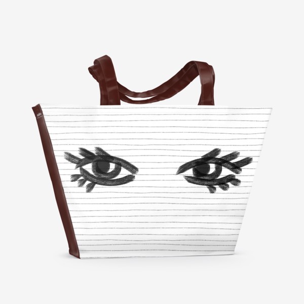 Пляжная сумка «Глаза»