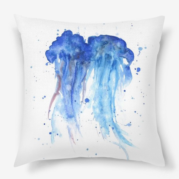 Подушка «Влюбленные медузы»