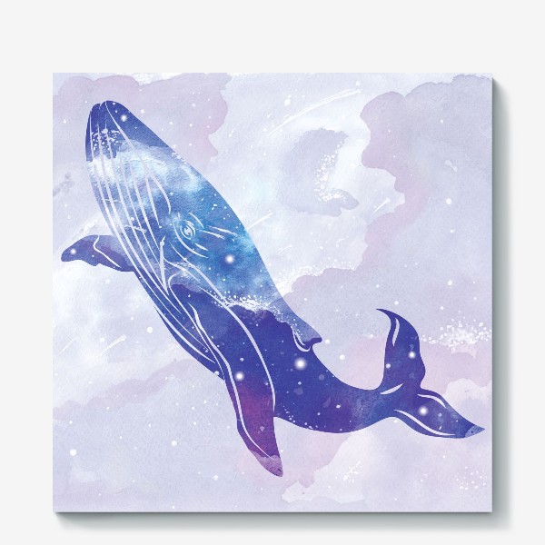 Холст «Космический кит»